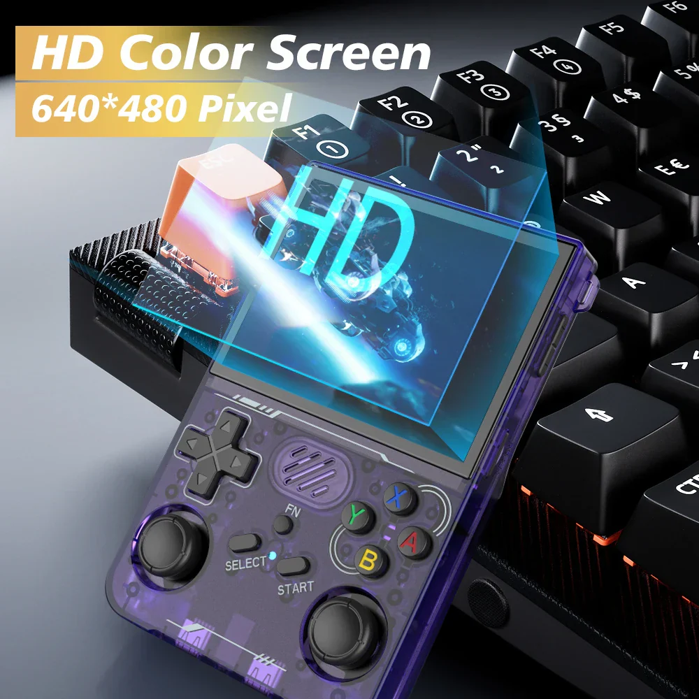 Bilişim Burada  R36XX Siyah Retro Atari El Video Oyun Konsolu 64GB 15-000+ Oyun